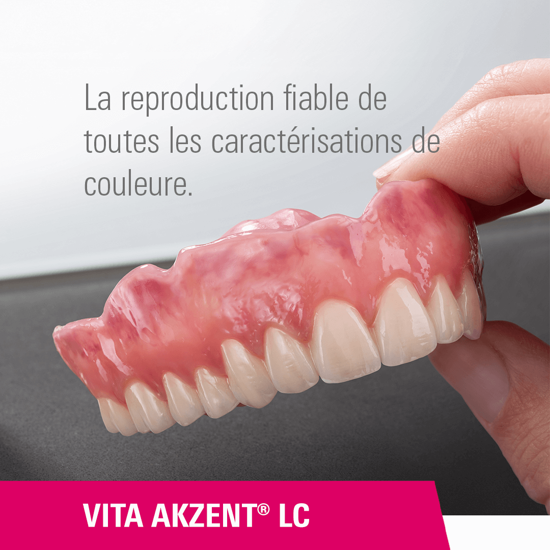 VITA AKZENT LC - La reproduction fiable de toutes les caractérisations de couleurs