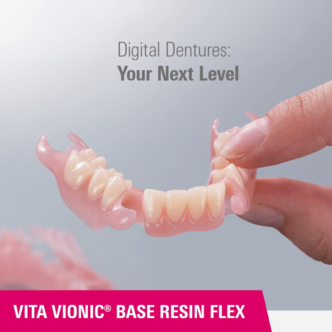 3D-Druckmaterial für flexible, temporäre Prothesenbasen: VITA VIONIC BASE RESIN FLEX
