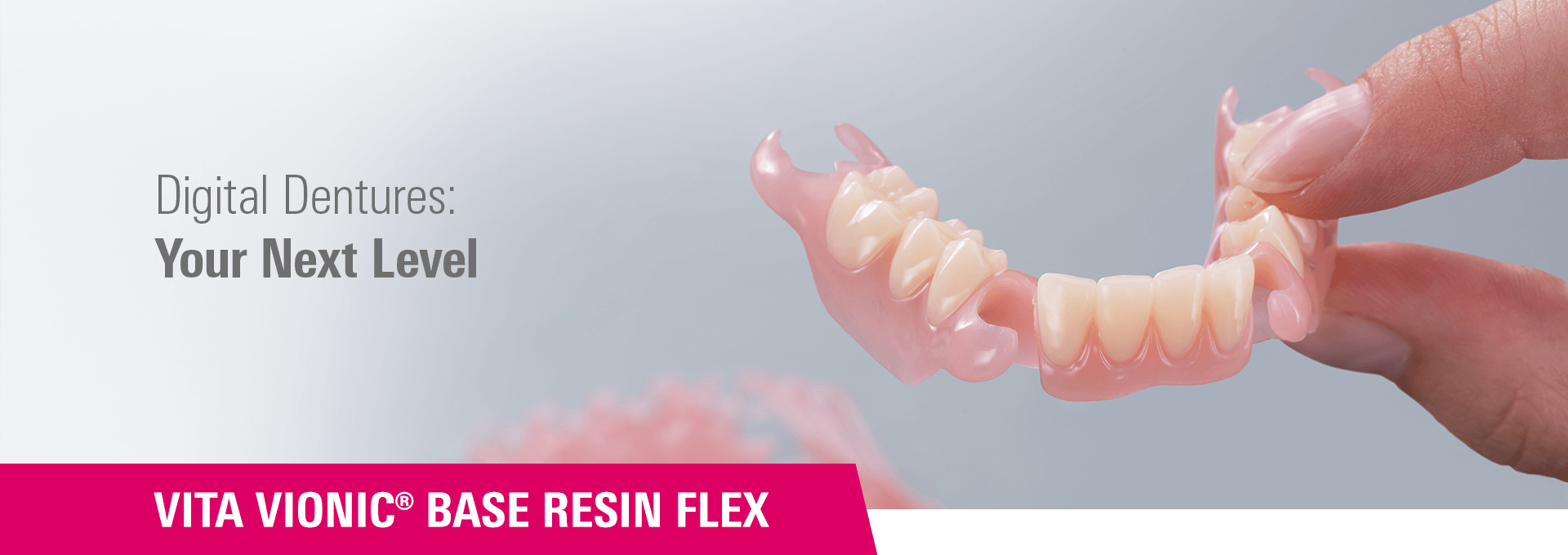 3D-Druckmaterial für flexible, temporäre Prothesenbasen: VITA VIONIC BASE RESIN FLEX