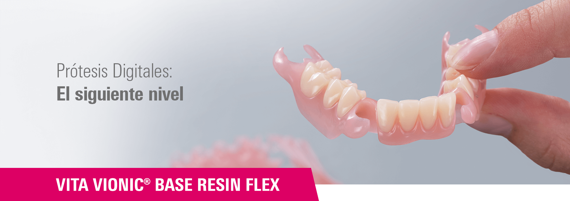 Material de impresión 3D para la confección de bases de prótesis flexibles: VITA VIONIC BASE RESIN FLEX