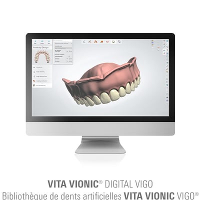 VITA VIONIC® DIGITAL VIGO, Bibliothèque de dents artificielles VITA VIONIC VIGO®