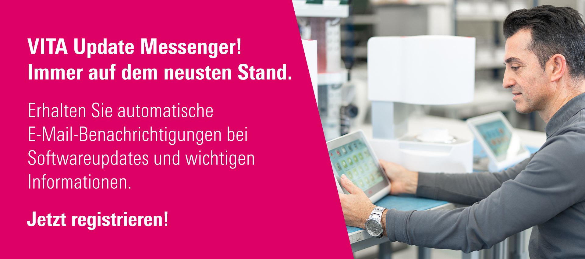 VITA Update Messenger - immer auf dem neusten Stand!